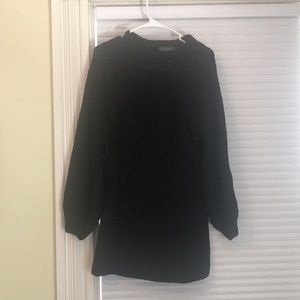 Black sweater dress